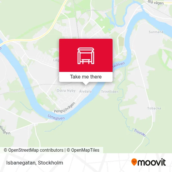 Isbanegatan map