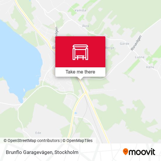 Brunflo Garagevägen map