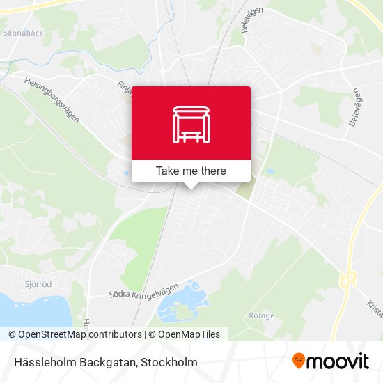 Hässleholm Backgatan map