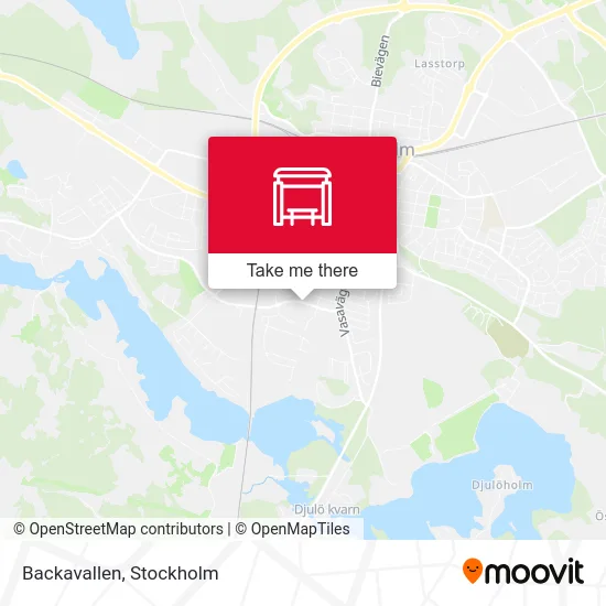 Backavallen map
