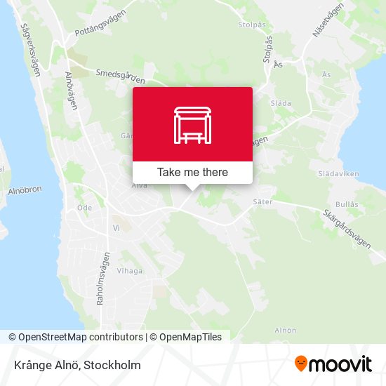 Krånge Alnö map