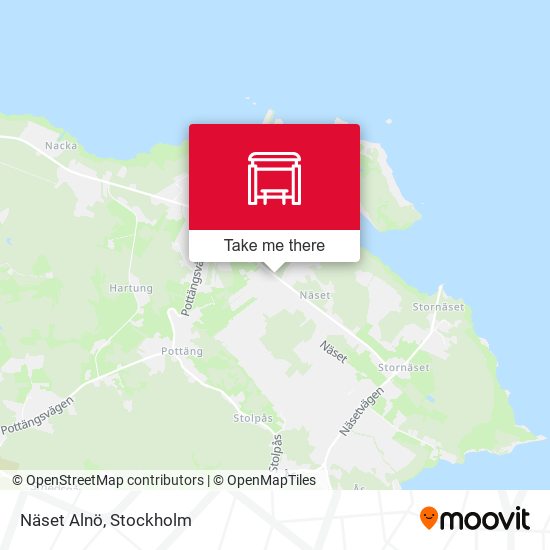 Näset Alnö map