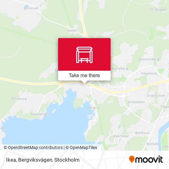 Ikea, Bergviksvägen map