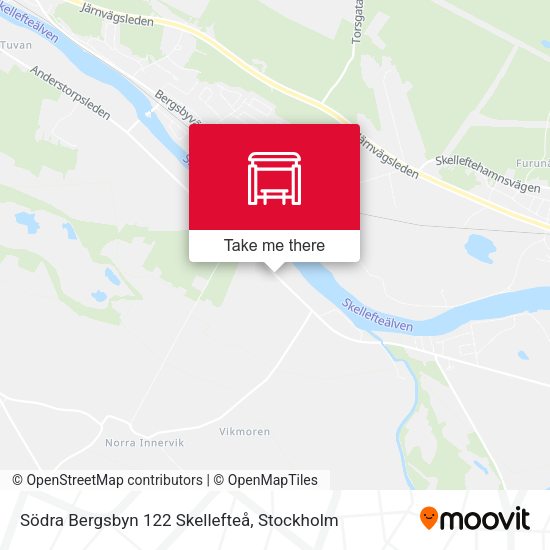 Södra Bergsbyn 122 Skellefteå map