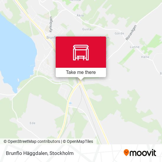 Brunflo Häggdalen map
