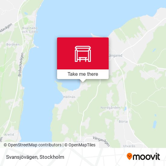 Svansjövägen map