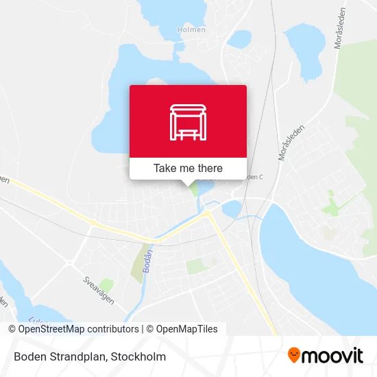 Boden Strandplan map