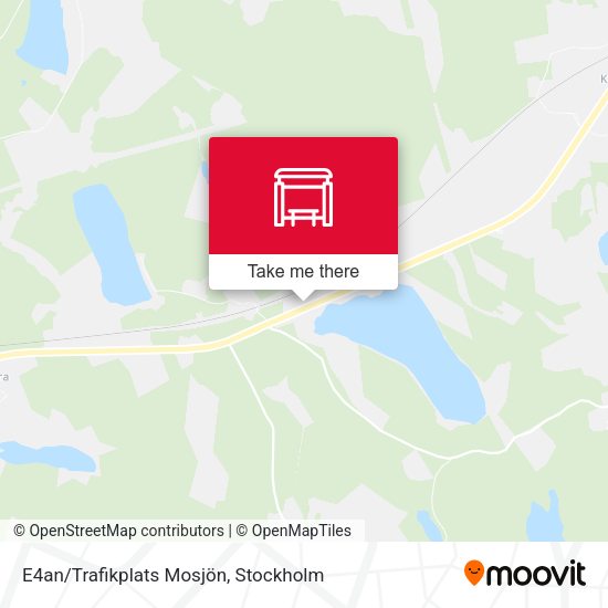 E4an/Trafikplats Mosjön map