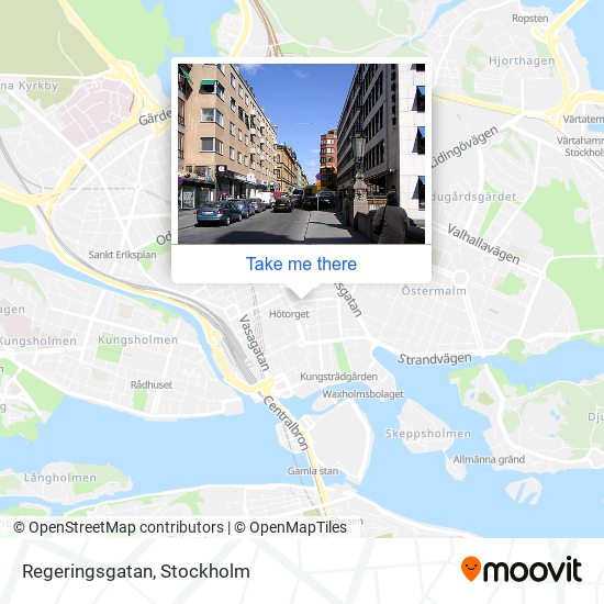 Regeringsgatan map