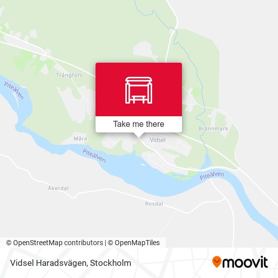 Vidsel Haradsvägen map