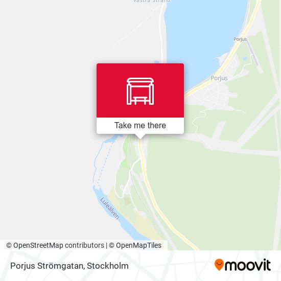 Porjus Strömgatan map