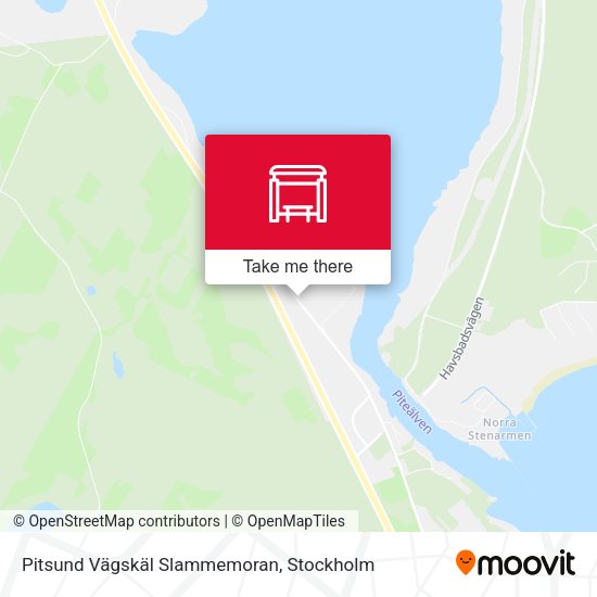 Pitsund Vägskäl Slammemoran map