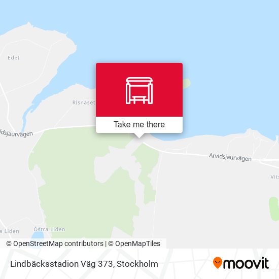 Lindbäcksstadion Väg 373 map