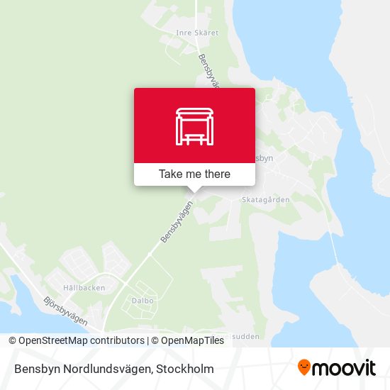 Bensbyn Nordlundsvägen map