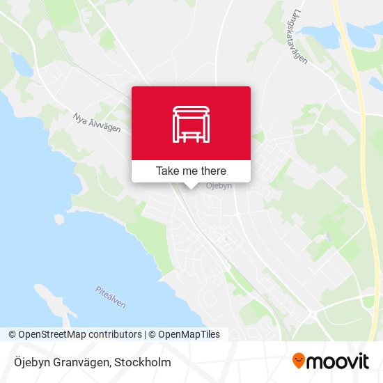 Öjebyn Granvägen map