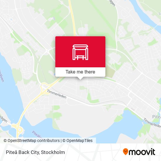 Piteå Back City map