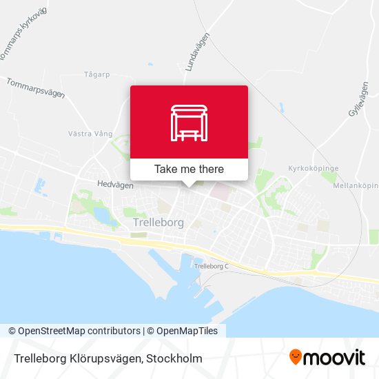 Trelleborg Klörupsvägen map