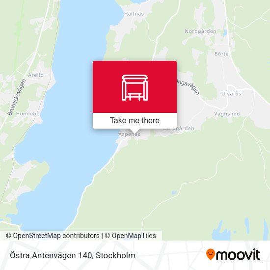 Östra Antenvägen 140 map
