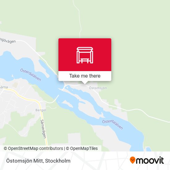 Östomsjön Mitt map