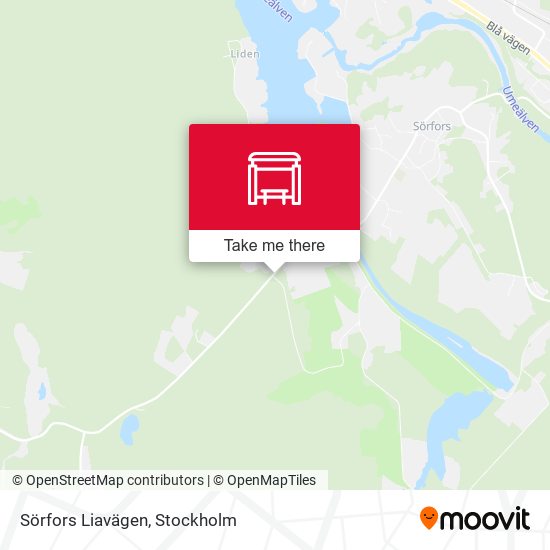 Sörfors Liavägen map