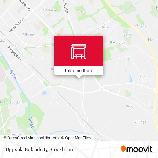 Uppsala Bolandcity map