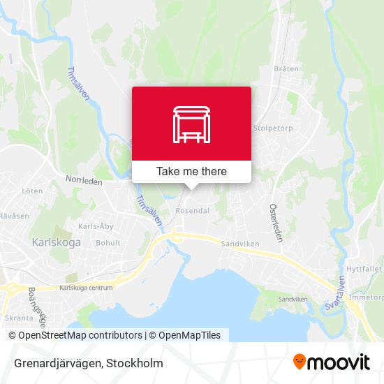 Grenardjärvägen map