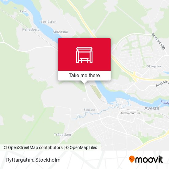 Ryttargatan map