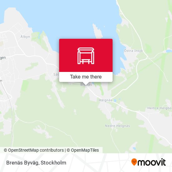 Brenäs Byväg map