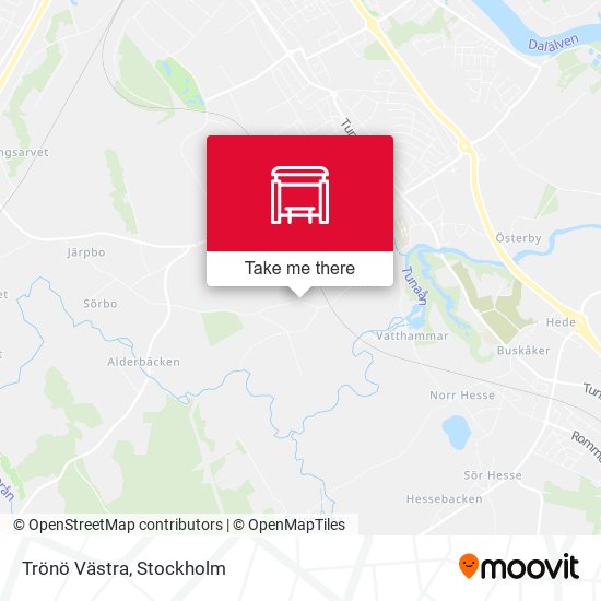 Trönö Västra map