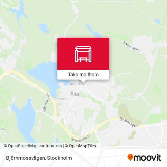 Björnmossvägen map