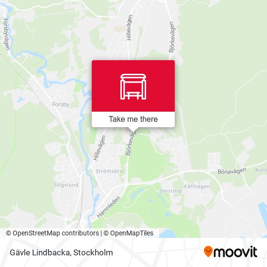 Gävle Lindbacka map