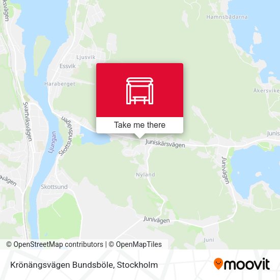 Krönängsvägen Bundsböle map