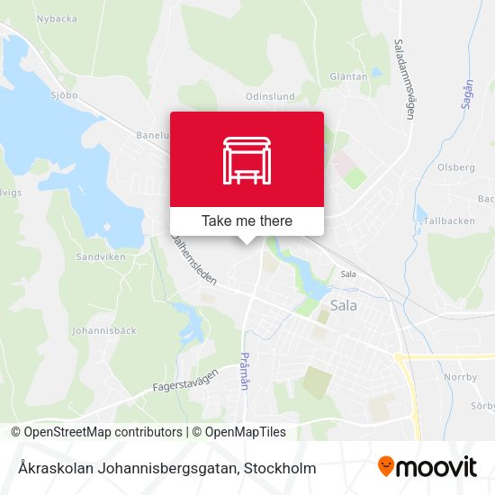 Åkraskolan Johannisbergsgatan map
