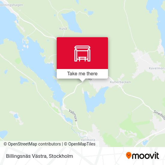 Billingsnäs Västra map