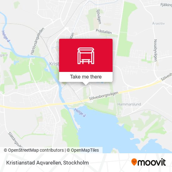 Kristianstad Aqvarellen map
