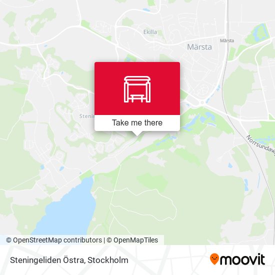 Steningeliden Östra map