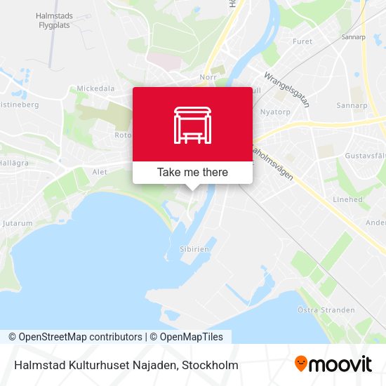 Halmstad Kulturhuset Najaden map