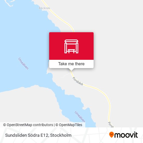 Sundsliden Södra E12 map