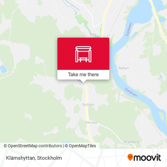 Klämshyttan map