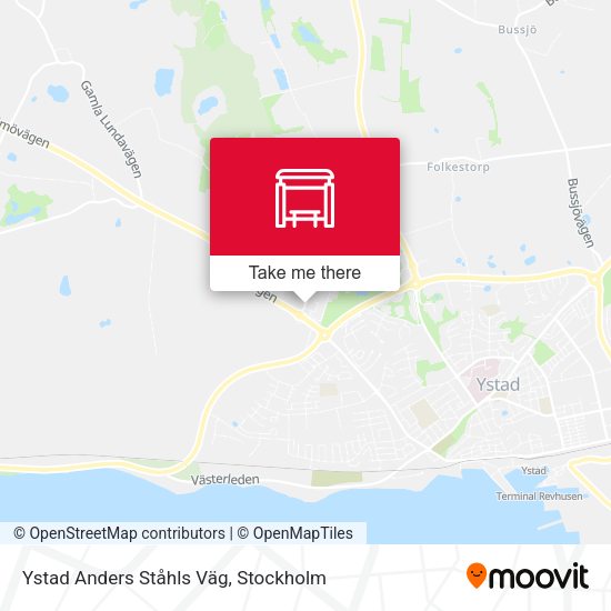 Ystad Anders Ståhls Väg map