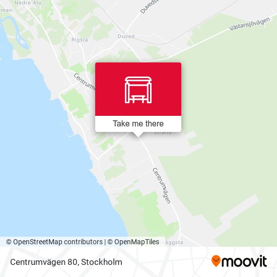 Centrumvägen 80 map