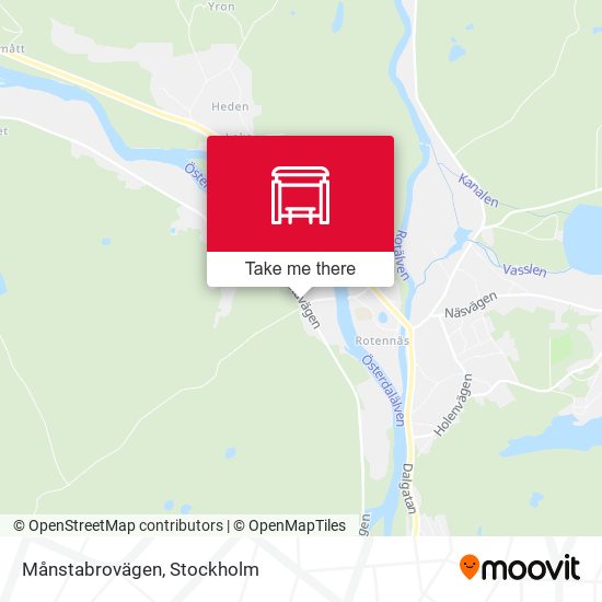 Månstabrovägen map