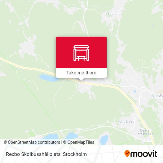 Rexbo Skolbusshållplats map