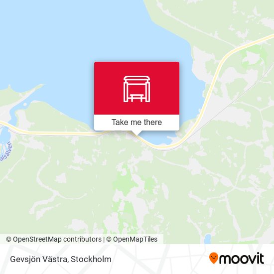 Gevsjön Västra map