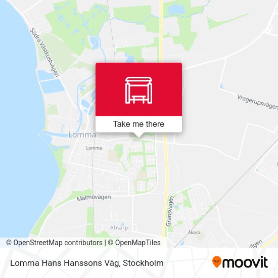Lomma Hans Hanssons Väg map