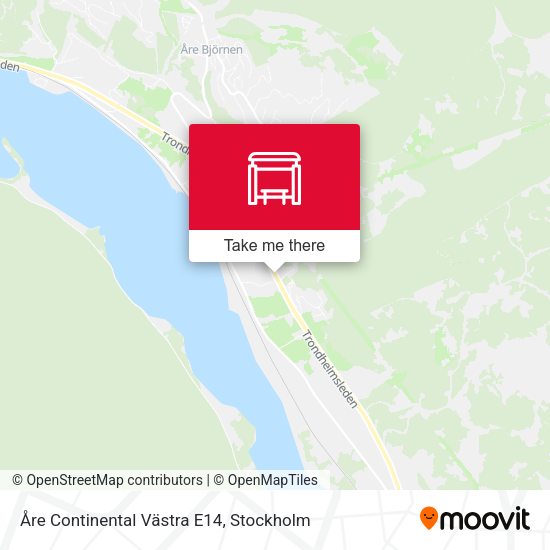 Åre Continental Västra E14 map