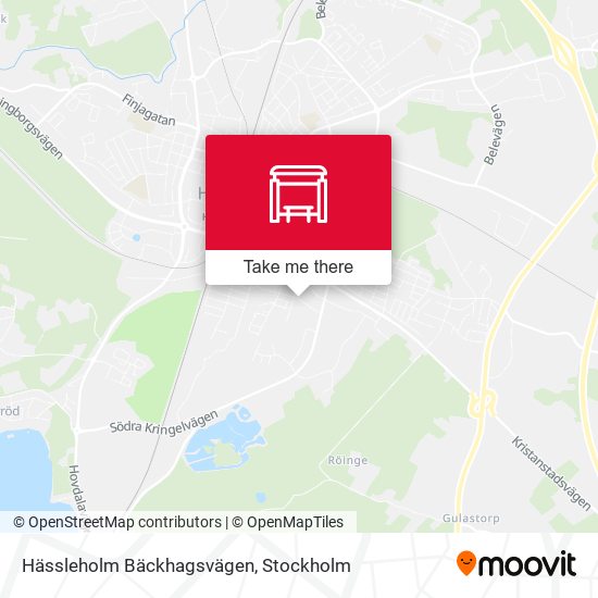 Hässleholm Bäckhagsvägen map
