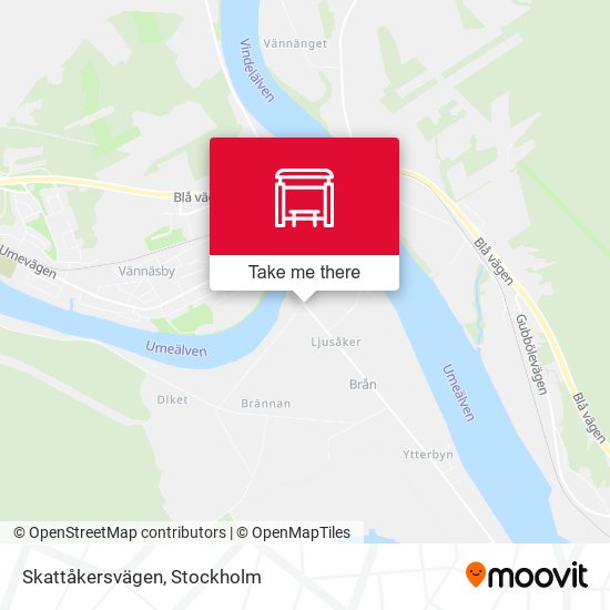 Skattåkersvägen map