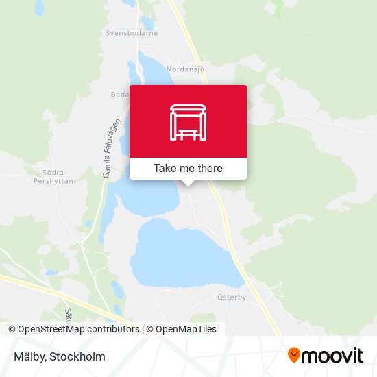 Mälby map