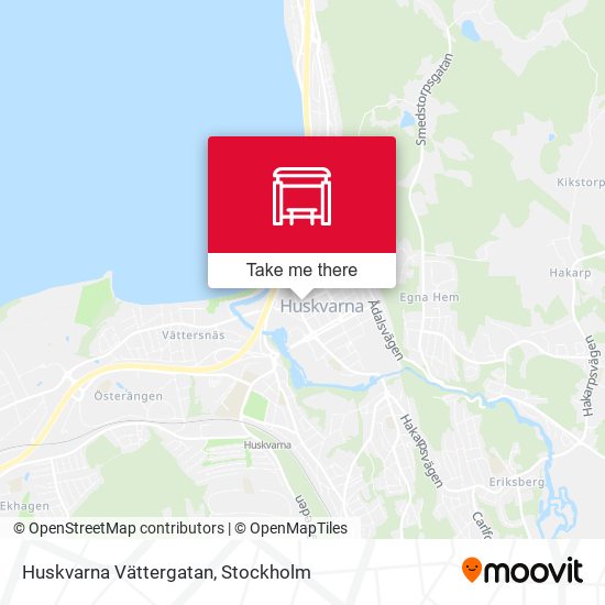 Huskvarna Vättergatan map